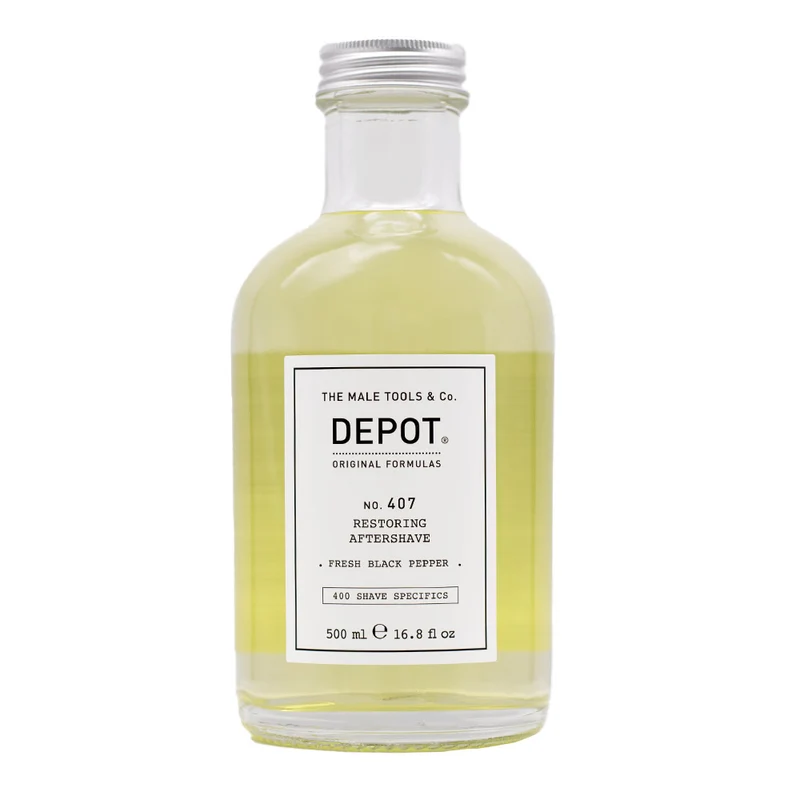 Depot Shave Specifics No.407 Restoring Aftershave 500ml - lotion après-rasage tonifiante et rafraîchissante