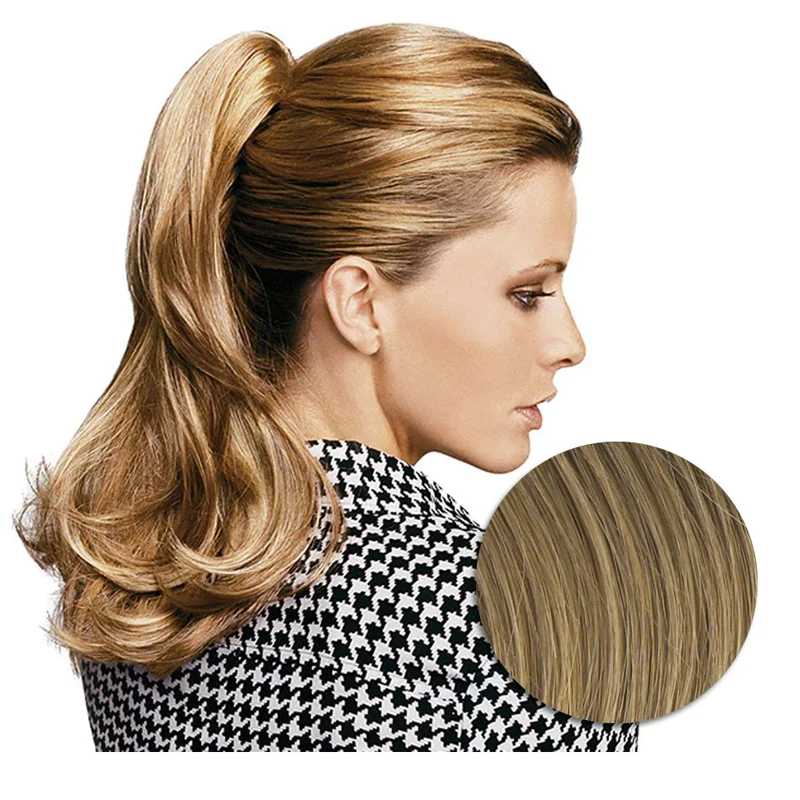 Hairdo Queue de cheval Ondulée R1416T Blond Foncé 46cm - queue de cheval ondulée
