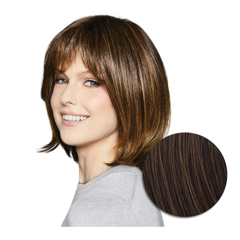 Hairdo Bouncy Bob Perruque Marron Moyen Cuivré - perruque coupe courte