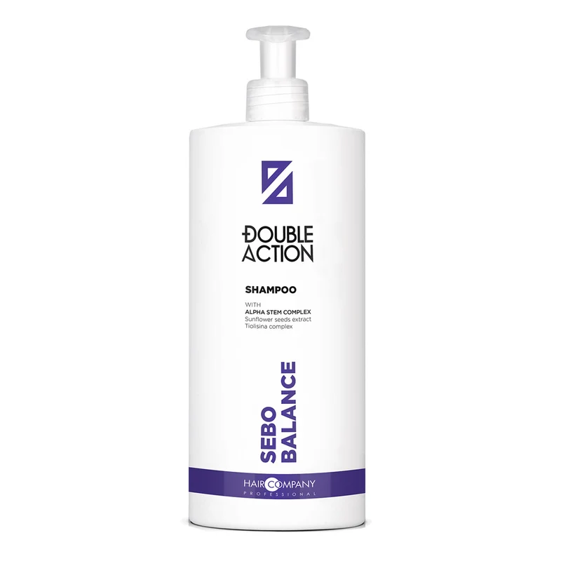 Hair Company Double Action Sebo Balance Shampoo 1000ml - shampooing anti-sébum