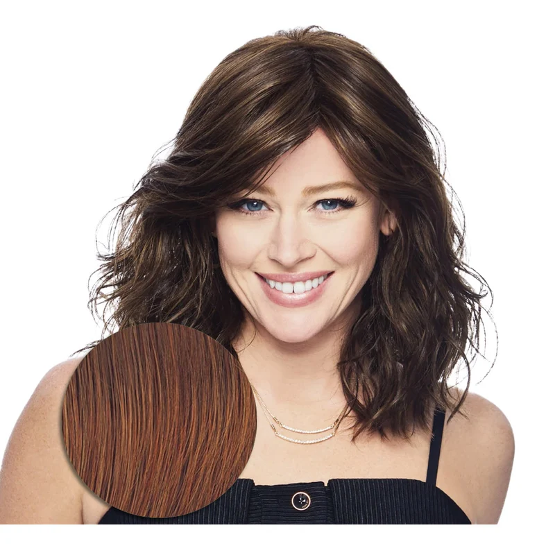 Hairdo Courtside Waves RL32/31 Marron Moyen Rubis - perruque coupe moyenne