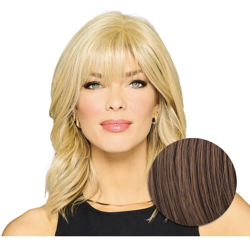Hairdo Topper Stylish Wave R830 Marron Clair Doré - toupet vagues