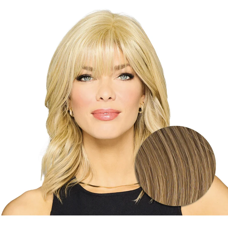 Hairdo Topper Stylish R1416T Blond Foncé - toupet vagues