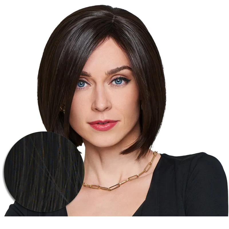Hairdo Topper Top It Off R2 Noir - toupet avec clips amovibles
