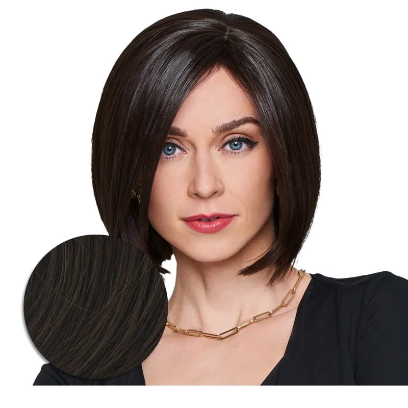 Hairdo Topper Top It Off R6 Marron Moyen - toupet avec clips amovibles