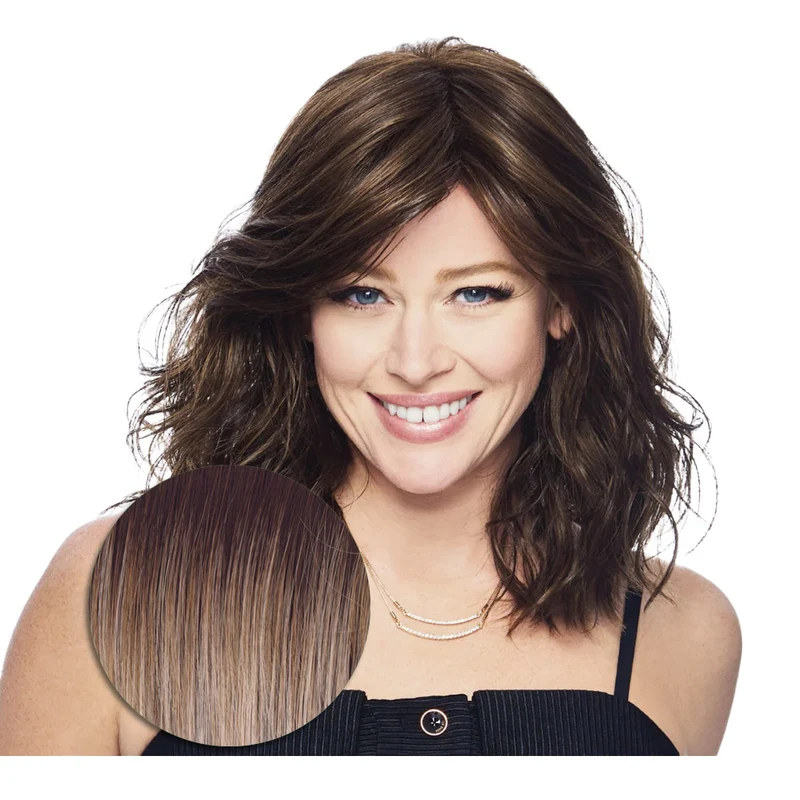 Hairdo Courtside Waves Perruque Blond Cendré Clair - perruque coupe moyenne