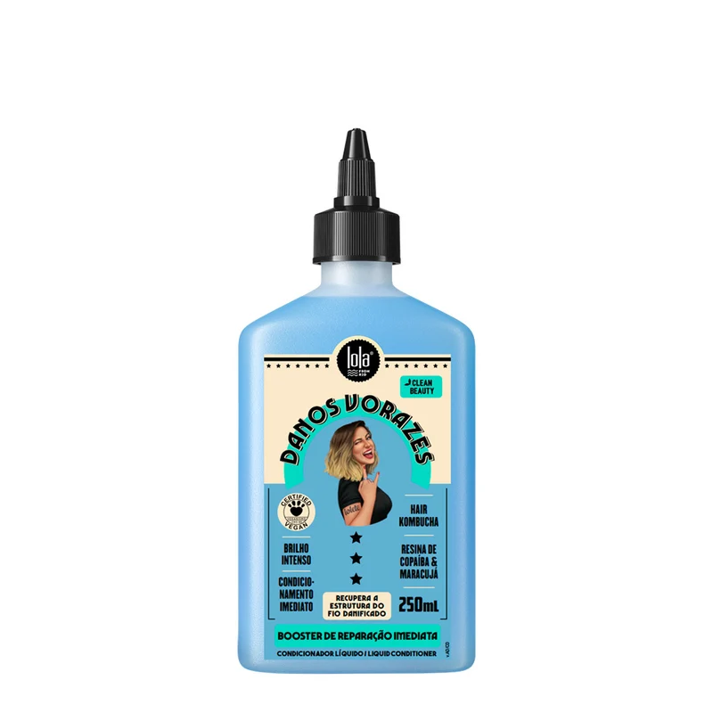 Lola From Rio Danos Vorazes Booster De Reparação Imediata 250ml - anti-frisottis après-shampooing liquide