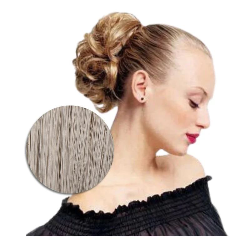 Hairdo Queue de cheval Ondulée R56/60 Gris Clair 25cm - queue de cheval ondulée