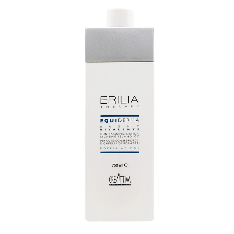 Creattiva Erilia Equiderma Bagno Bivalente 750ml - shampoing délicat pour cuir chevelu gras