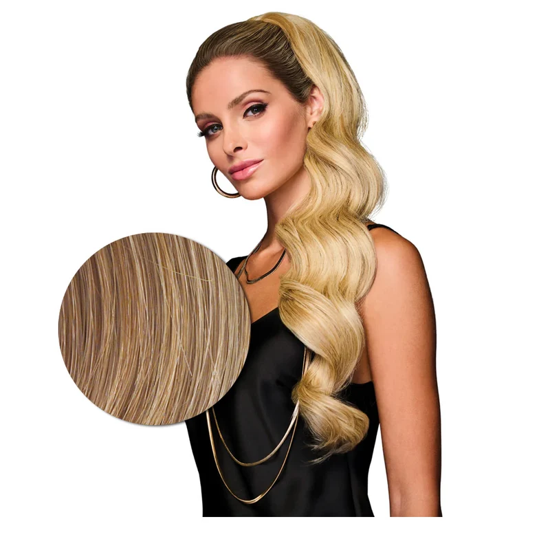 Hairdo Queue de cheval ondulée à Clip R14/25 Blond Chaud 69cm