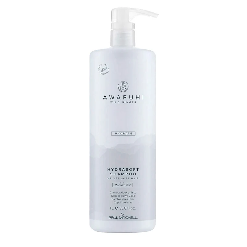 Paul Mitchell Awapuhi Wild Ginger Hydrasoft Shampoo 1000ml - shampooing hydratant