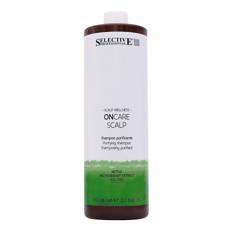 Selective Professional Scalp Purifying Shampoo 950ml - shampooing pour cuir chevelu avec pellicules