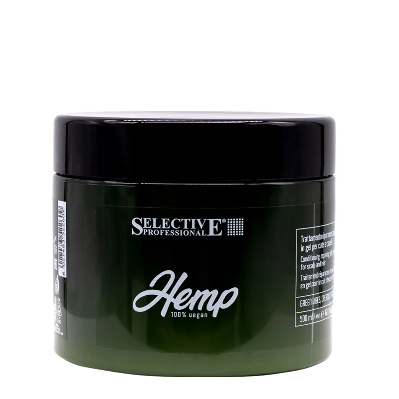 Selective Professional Hemp Jelly Mask 500ml -masque gel réparateur pour cuir chevelu et cheveux