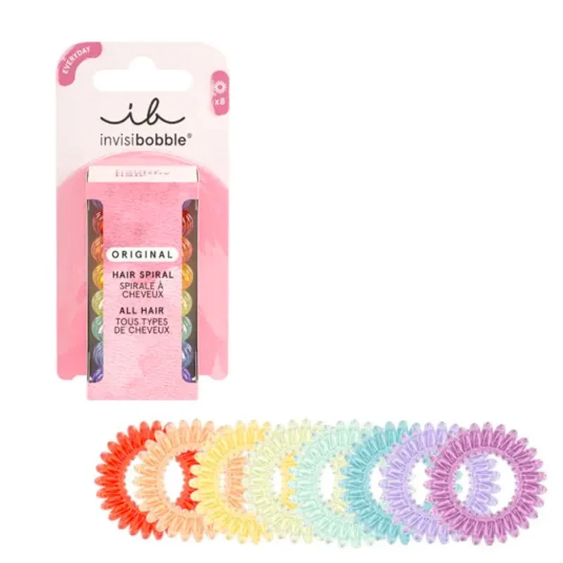 Invisibobble Original Rainbow Vibes 8pcs - élastiques à cheveux en spirale