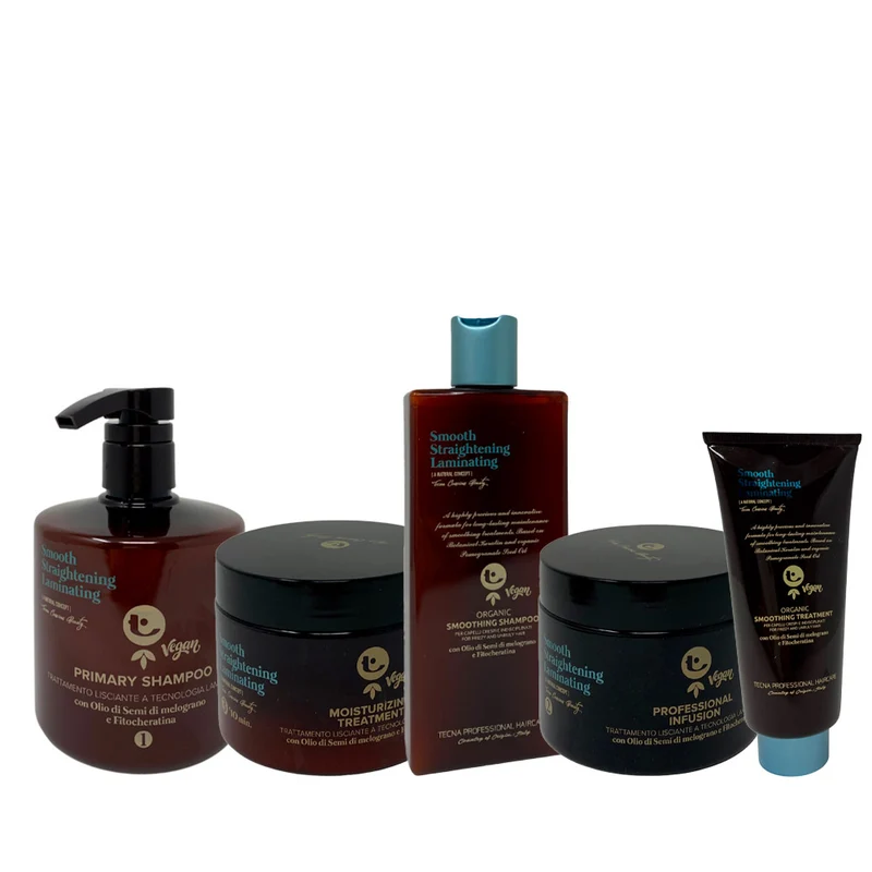 Tecna Smooth Straightening Laminating Treatment - traitement complet laminant, lissant et anti-frisottis