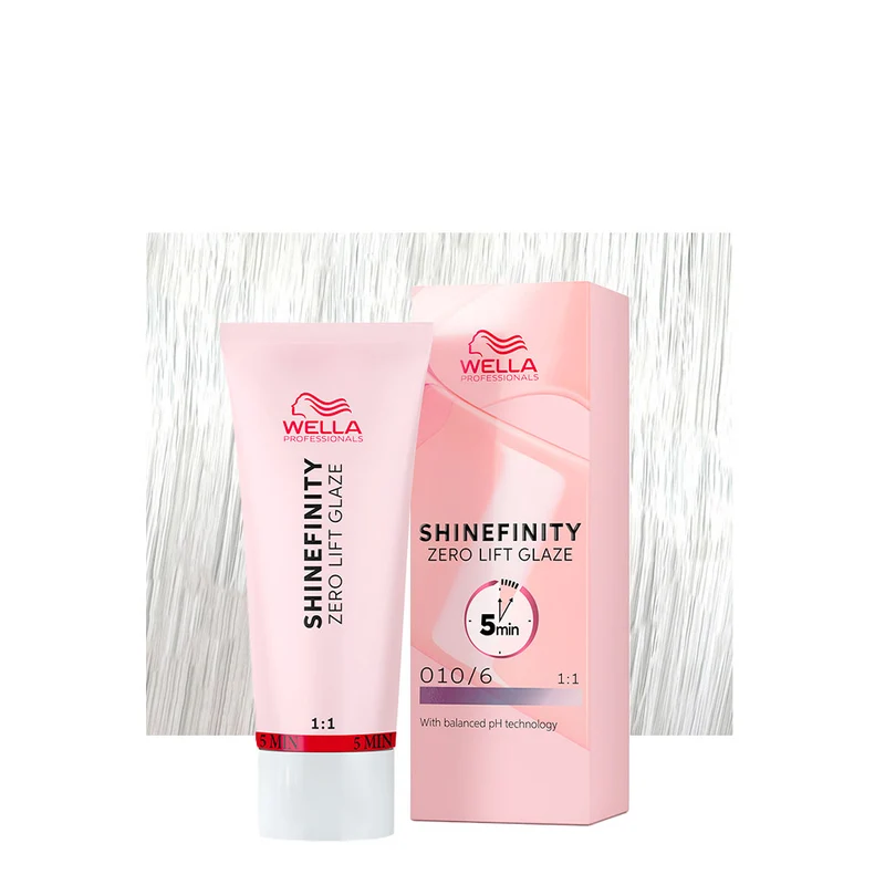 Wella Shinefinity Zero Lift Glaze Lavender Flash 010/6 60ml - coloration demi-permanente