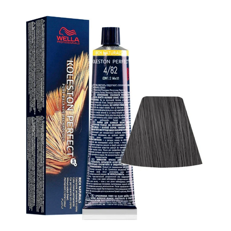 Wella Koleston Perfect Me+ Rich Naturals 4/82 60ml - coloration permanente