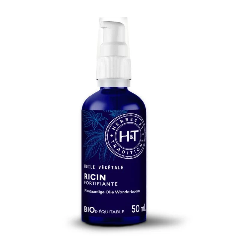 Huile végétale de ricin bio-50 ou 100ml-Herbes & Traditions