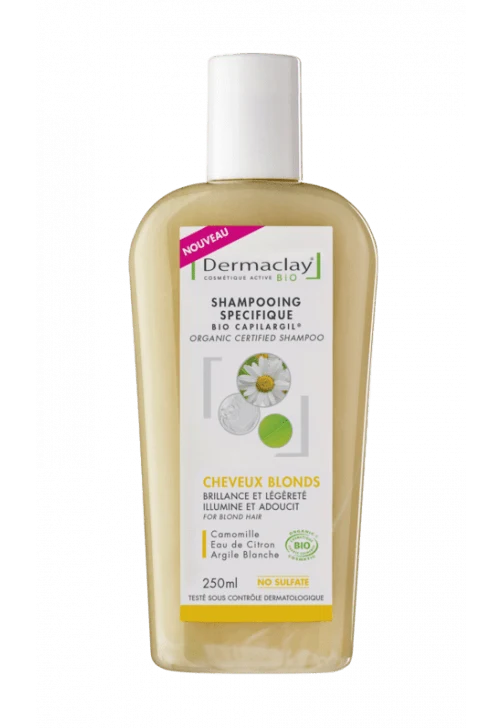 Shampoing bio Cheveux Blonds- 250ml-Dermaclay