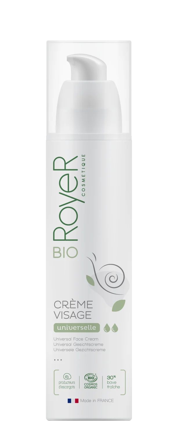 Crème visage universelle anti-âge et hydratante bave d’escargot bio- 50 ml-Royer cosmétique