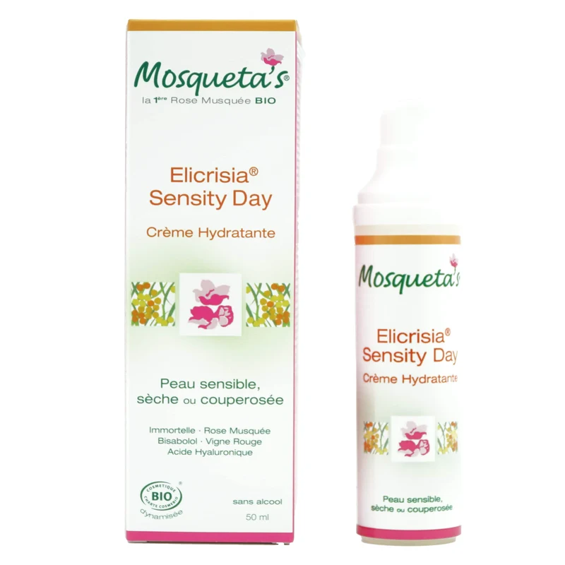 Crème hydratante élicrisia sensity Bio - 50 ml-Mosqueta's