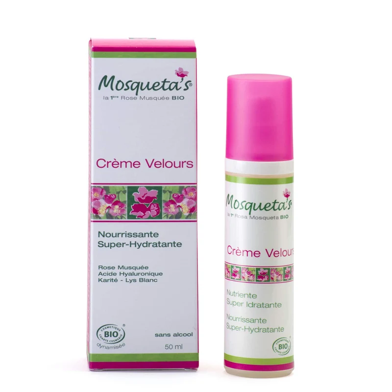 Crème velour super hydratante Bio - 50 ml-Mosqueta's