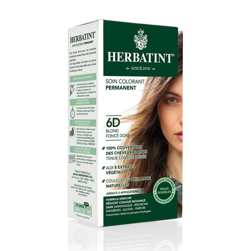Coloration Blond Foncé Doré-6D-170ml-Herbatint