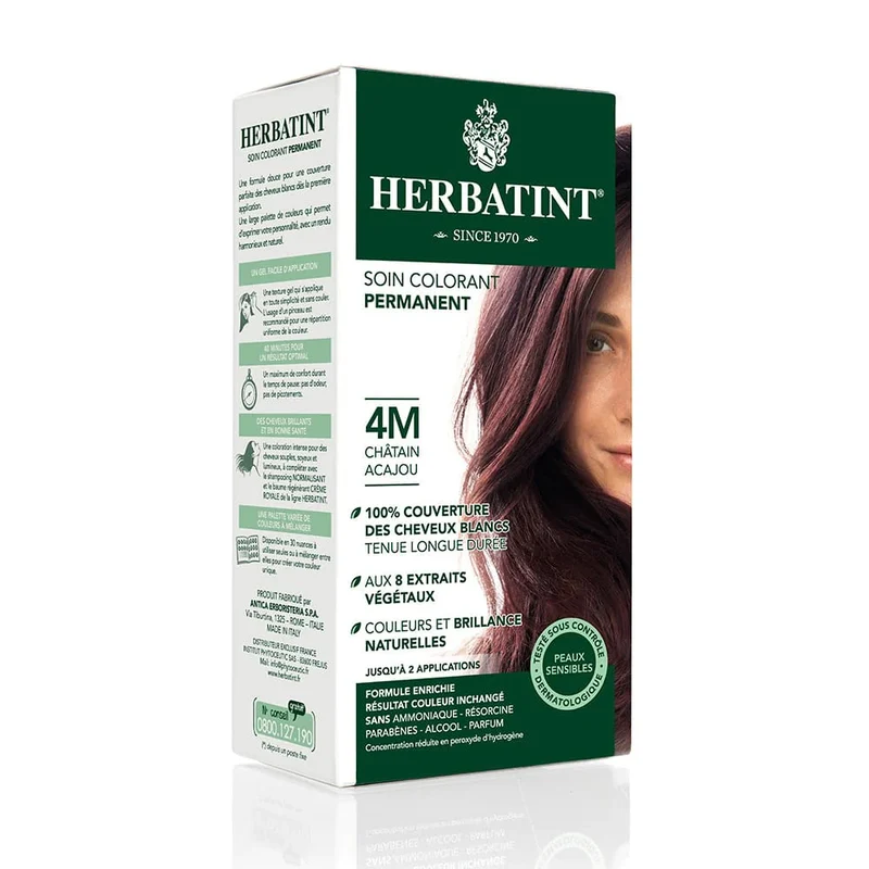 Coloration Châtain acajou-4M-170ml-Herbatint