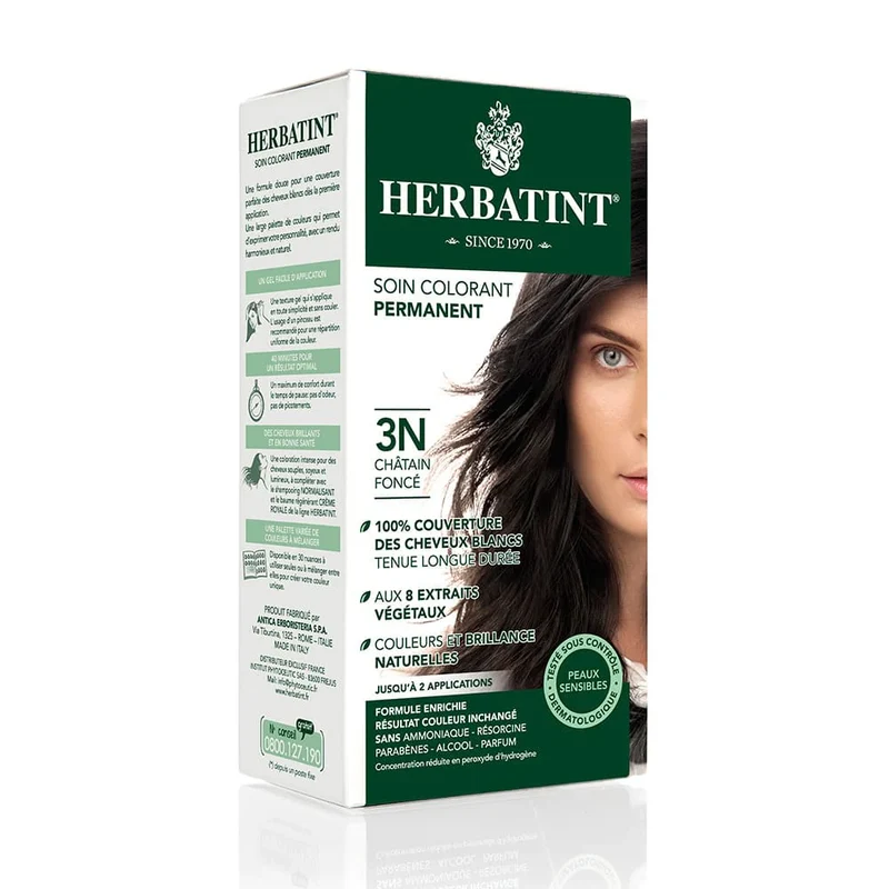 Coloration chatain foncé-3N-170 ml-Herbatint