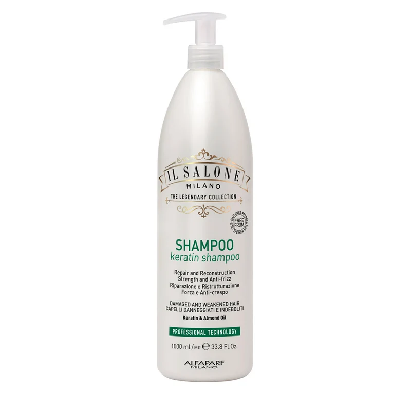 Il Salone Milano Keratin Shampoo 1000ml - shampoing pour cheveux abîmés et fragilisés