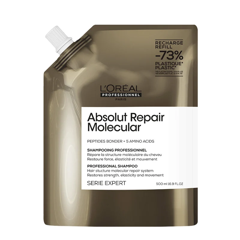 L'Oreal Professionnel Serie Expert Absolut Repair Molecular Shampoo Refill 500ml - éco-recharge shampooing réparateur
