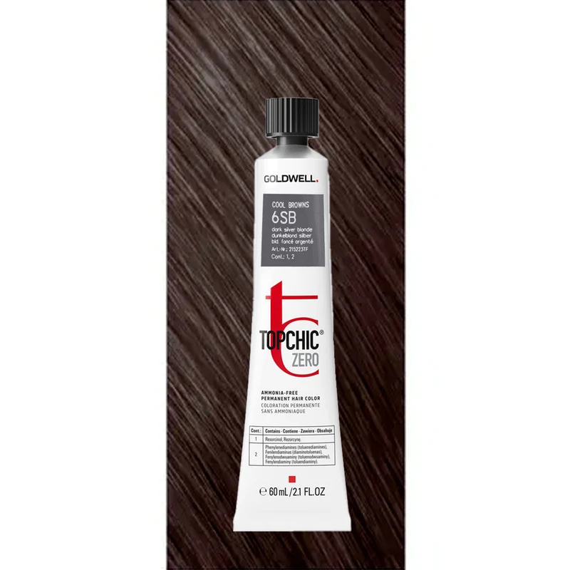 6SB Topchic Zero Dark Silver Blonde tb 60ml - coloration permanente sans ammoniaque