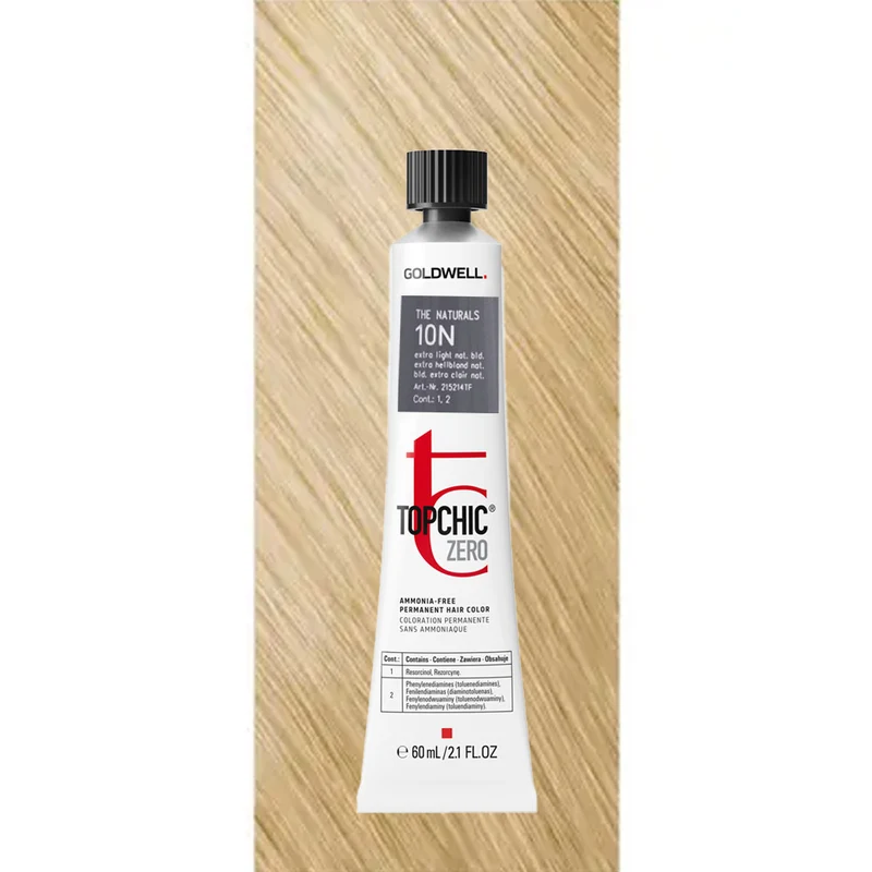 10N Topchic Zero Extra Light Natural Blonde tb 60ml - coloration permanente sans ammoniaque