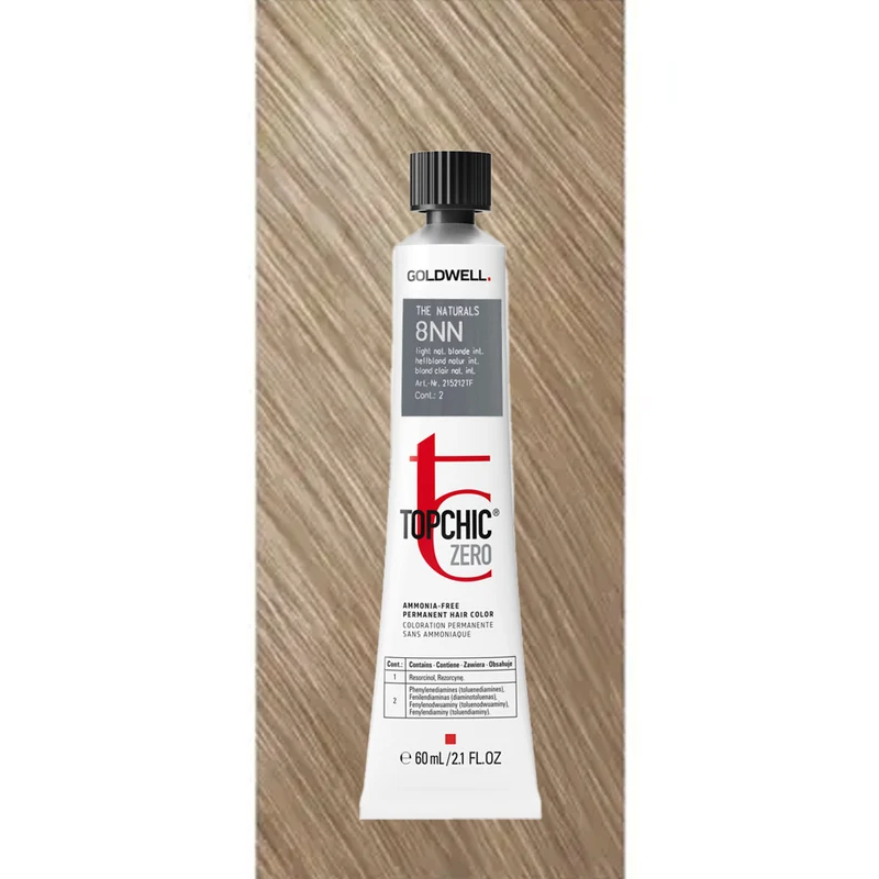 8NN Topchic Zero The Naturals Light Natural Blonde Intense tb 60ml - coloration permanente sans ammoniaque
