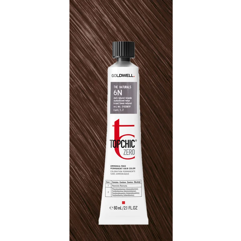 6N Topchic Zero The Naturals Dark Natural Blonde tb 60ml - coloration permanente sans ammoniaque