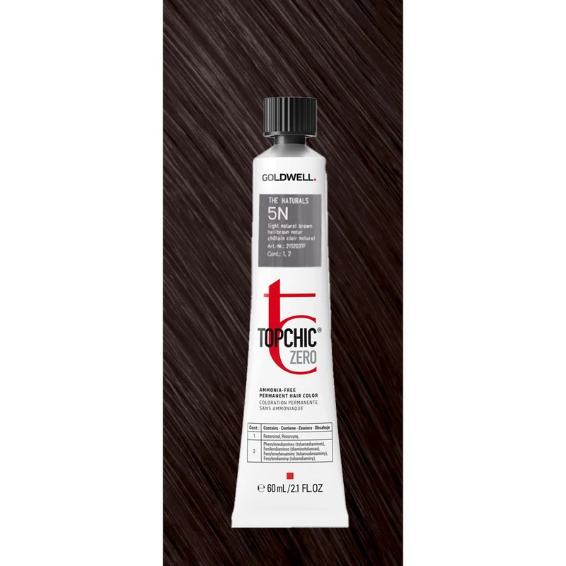 5N Topchic Zero The Naturals Light Natural Brown tb 60ml - coloration permanente sans ammoniaque