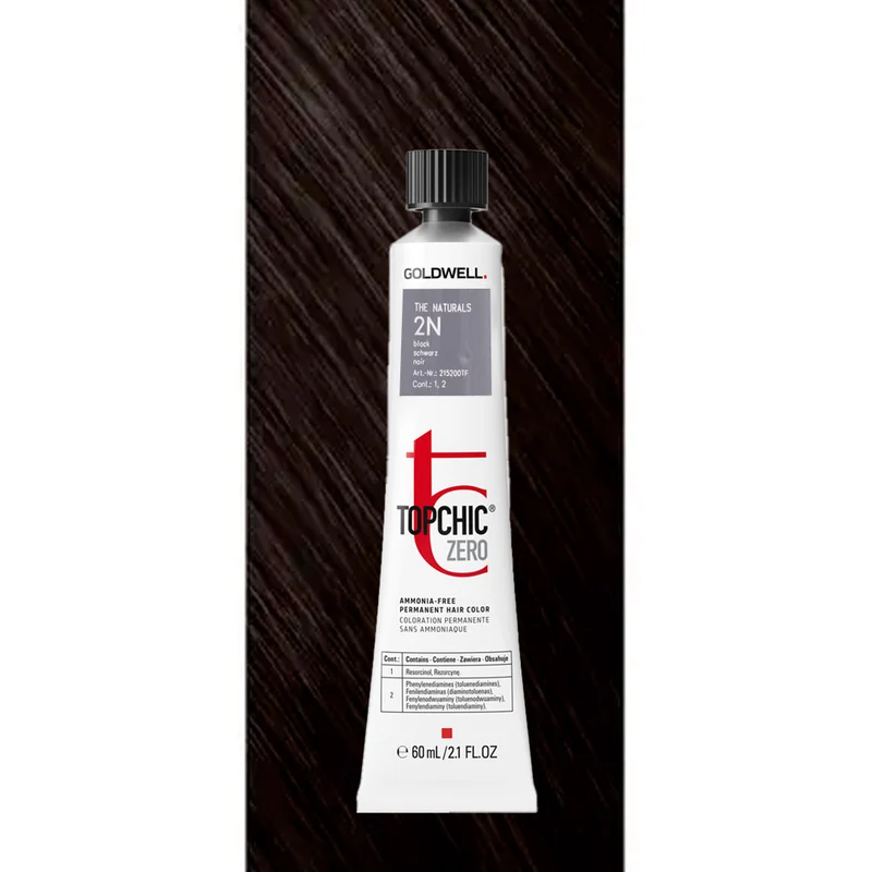 2N Topchic Zero The Naturals Black tb 60ml - coloration permanente sans ammoniaque