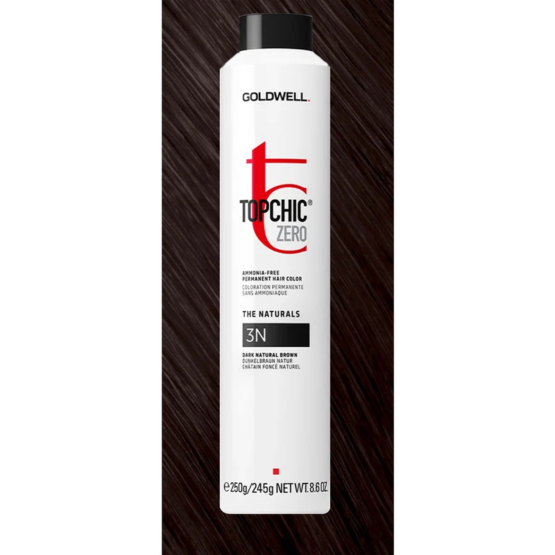 3N Topchic Zero Dark Natural Brown Can 250ml - coloration permanente sans ammoniaque