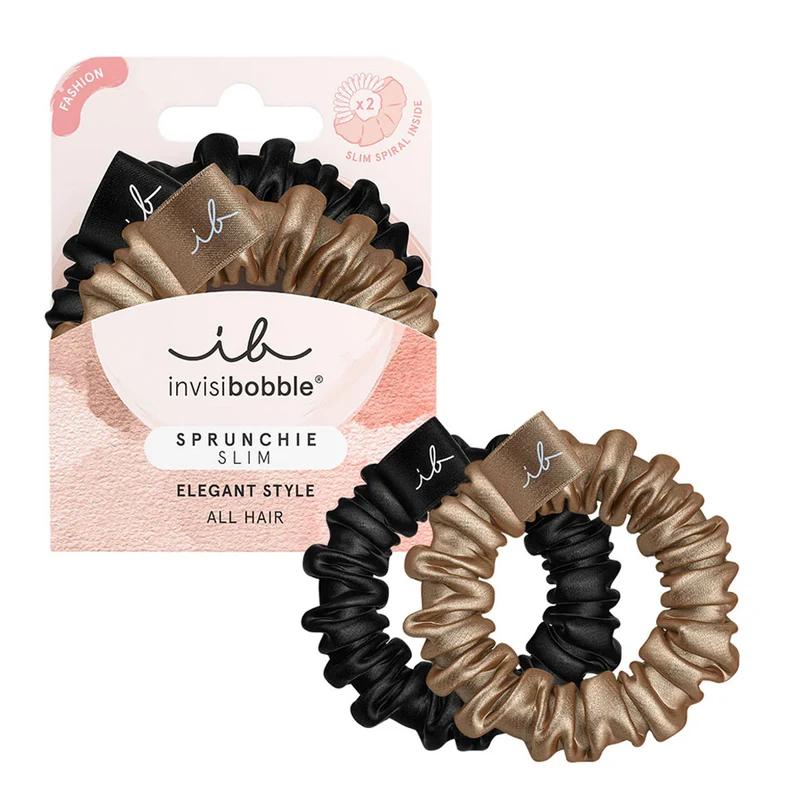 Invisibobble Sprunchie Slim True Golden pack 2 - pack de 2 sprunchie