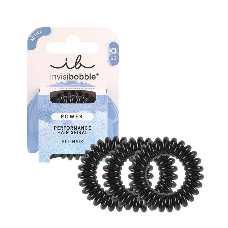 Invisibobble Power élastique noir pour cheveux épais