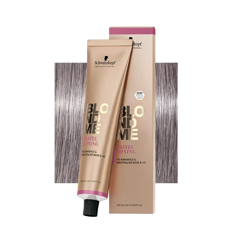 Schwarzkopf BlondMe Color Pastel Toning Steel Blue 60ml - crème neutralisante pour cheveux blonds