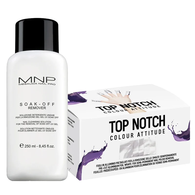 My Nail Pro Soak-Off Remover 250ml Feuilles Dissolvants 100 pcs