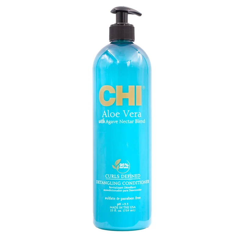 CHI Aloe Vera Curls Defined Detangling Conditioner 739ml - conditionneur démêlant pour boucles