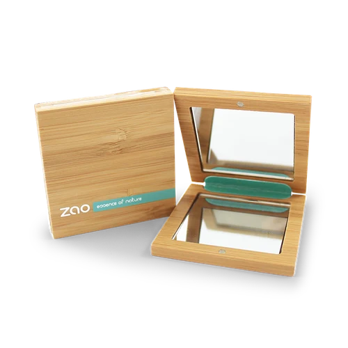 Boitier double miroir bambou-Zao Make up