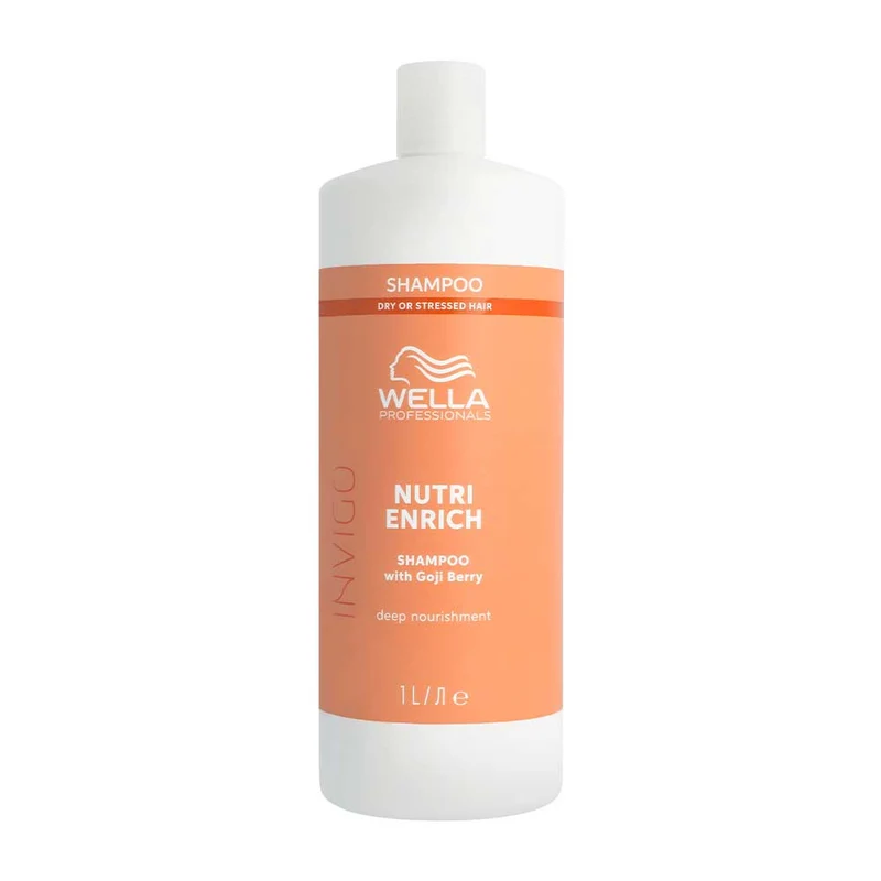 Wella Invigo Nutri Enrich Deep Nourishing Shampoo 1000ml - shampoing cheveux secs et stressés