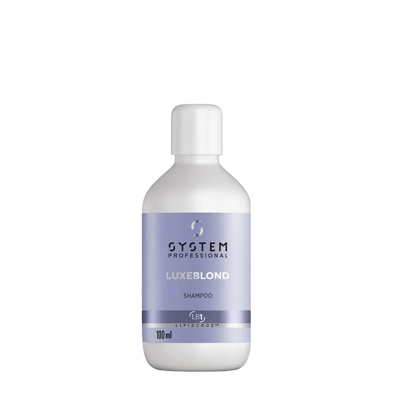 System Professional LuxeBlond Shampoo 100ml - shampooing pour cheveux blonds froids