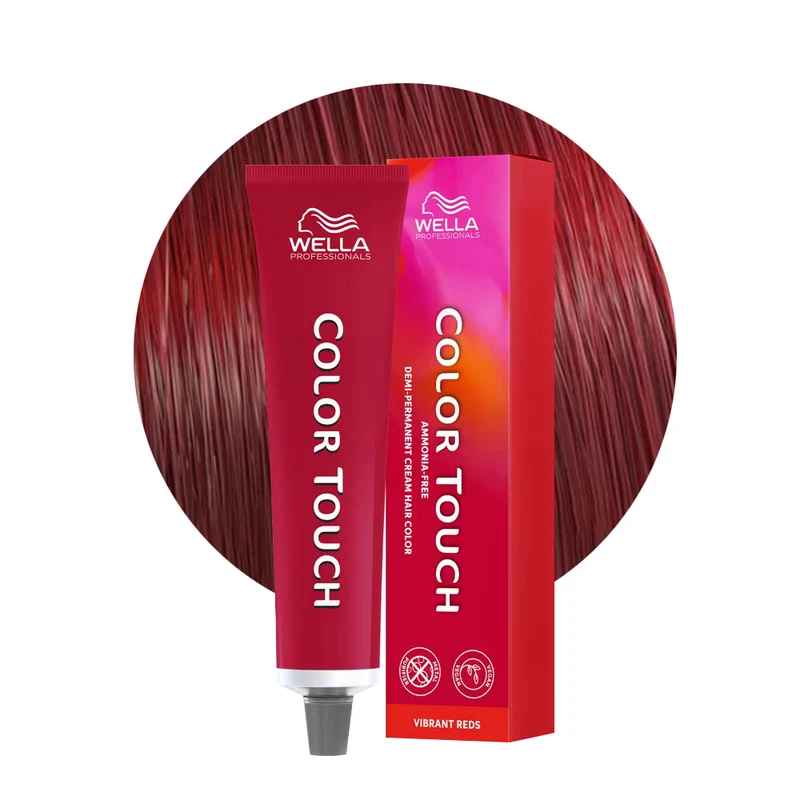 Wella Color Touch Vibrant Reds 66/45 Blond Foncé Intense Acajou Cuivré 60ml - coloration semi-permanente sans ammoniaque