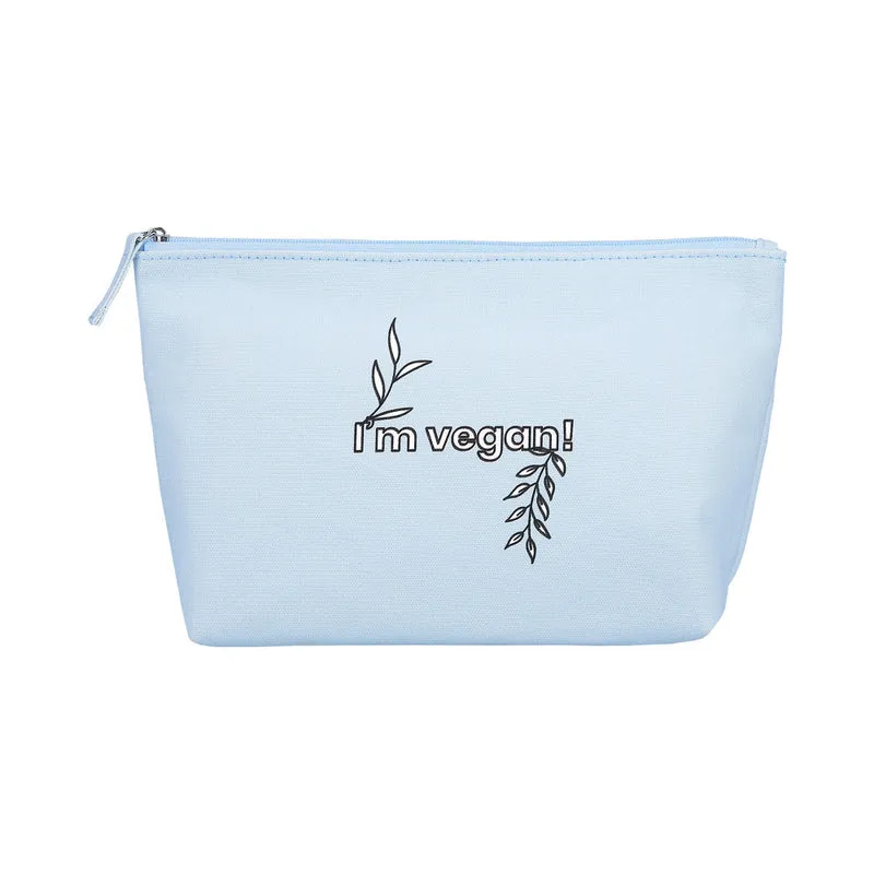 ilū Make Up Cotton Beauty Bag Blue - pochette de maquillage