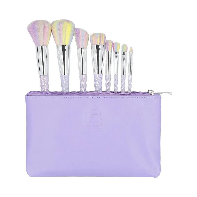 ilū Makeup Brushes 8pz + Case Set Unicorn - set de pinceaux