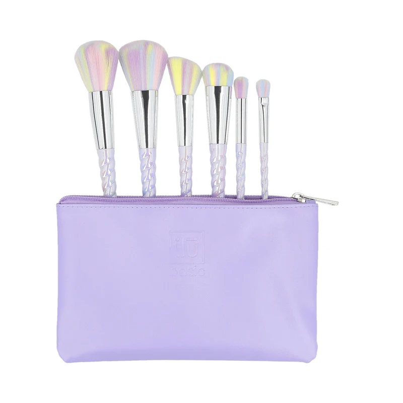 ilū Makeup Brushes 6pz + Case Set Unicorn- set de pinceaux